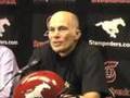 Stampeders Fire Tom Higgins Nov 15 