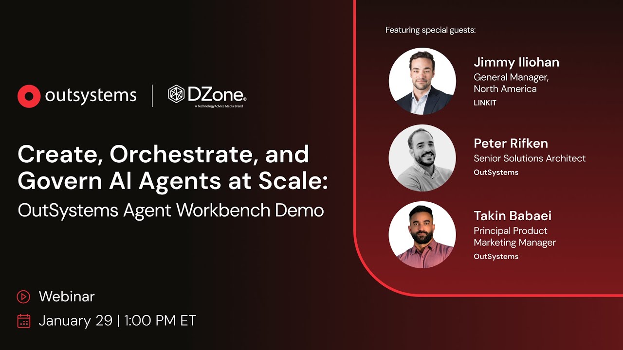 Create, Orchestrate, and Govern AI Agents at Scale: OutSystems Agent Workbench Demo