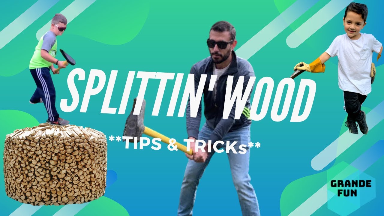 Splittin' Wood: How to Split Firewood for Kids! - YouTube