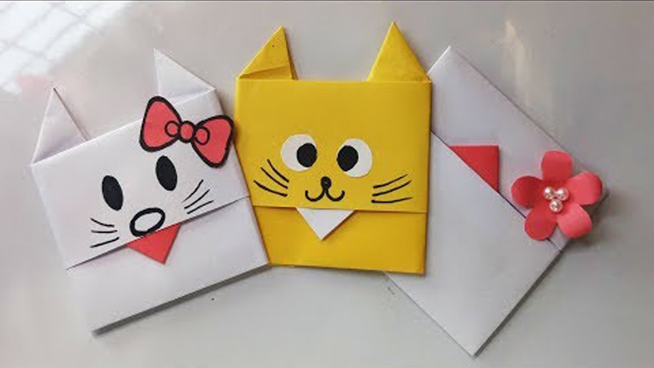 How to make a paper Envelope.Super Easy Origami Envelope Tutorial - YouTube