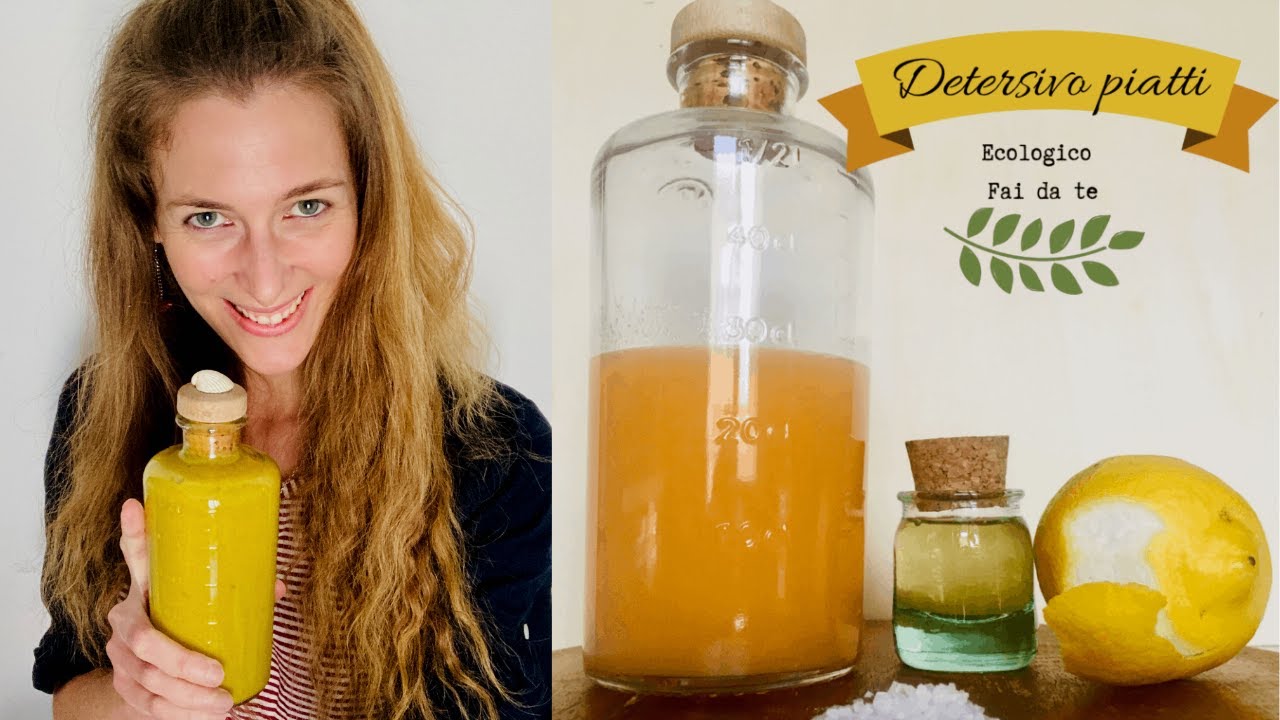 Detersivo ecologico per piatti agli agrumi fai da te #unasceltaalgiorno2021