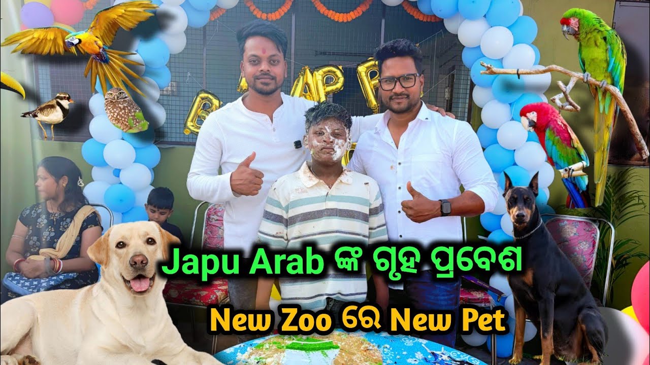 Japu Arab ଙ୍କ ଗୃହ ପ୍ରବେଶ | New Zoo New Pet @JAPUARABPETVLOG  