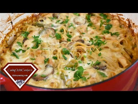 Creamy Chicken Tetrazzini Recipe |Casserole Recipe |Cooking With Carolyn