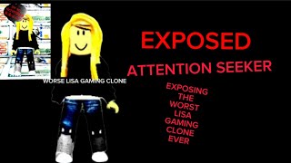 Exposing The Worst Lisa Gaming Clone Ever Hanya Gaming Roblox