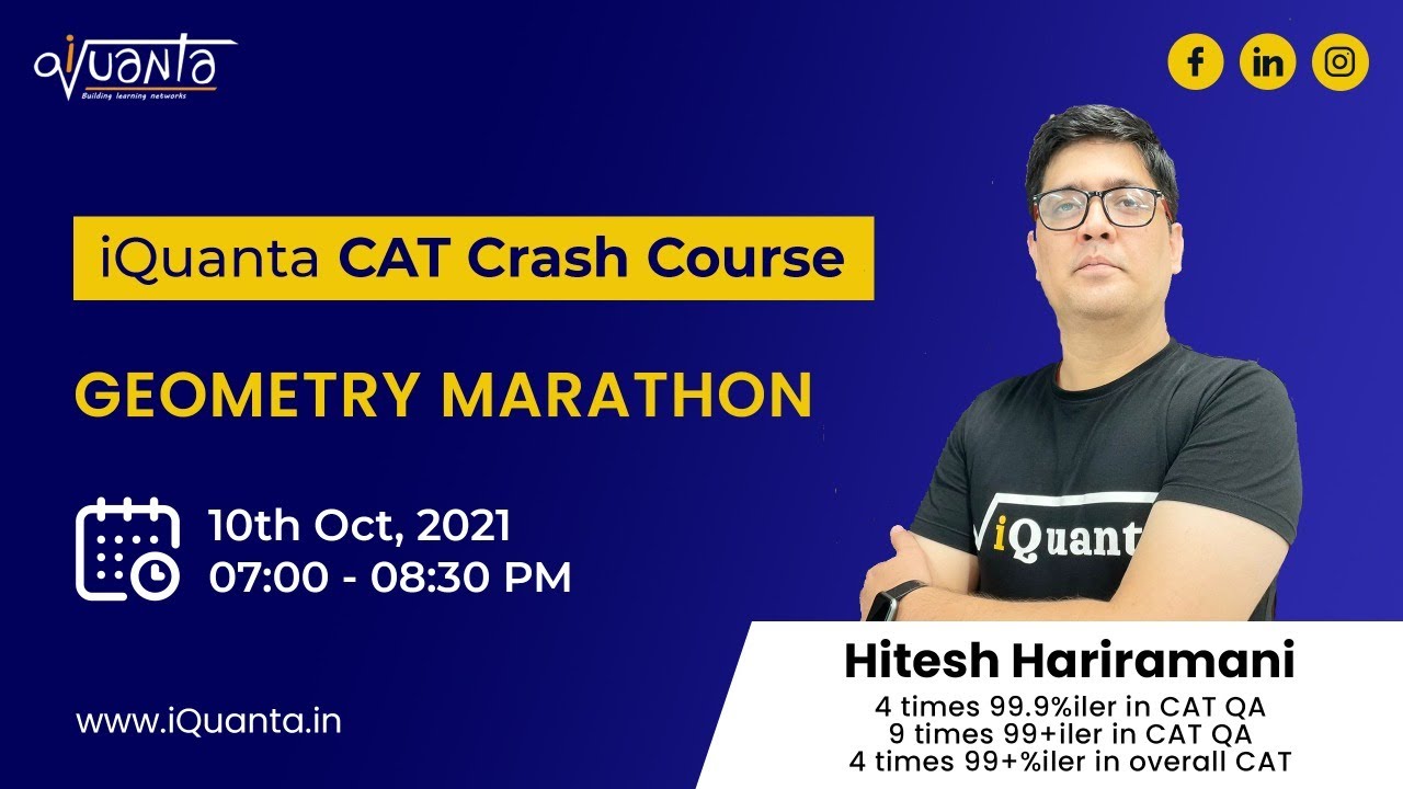 iQuanta CAT Crash Course Geometry MARATHON - YouTube