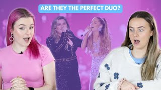 Vocal Coaches React to Ariana Grande \& Kelly Clarkson singing together?!