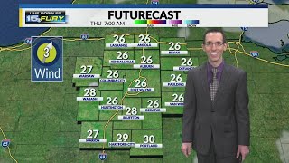 Sunny morning, but clouds increasing