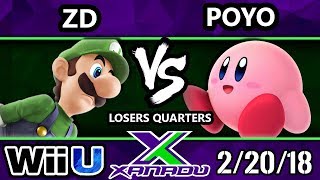 S@X 242 Smash 4 - ZD (Luigi) Vs. Poyo (Kirby) - SSB4 Losers Quarters - Smash Wii U