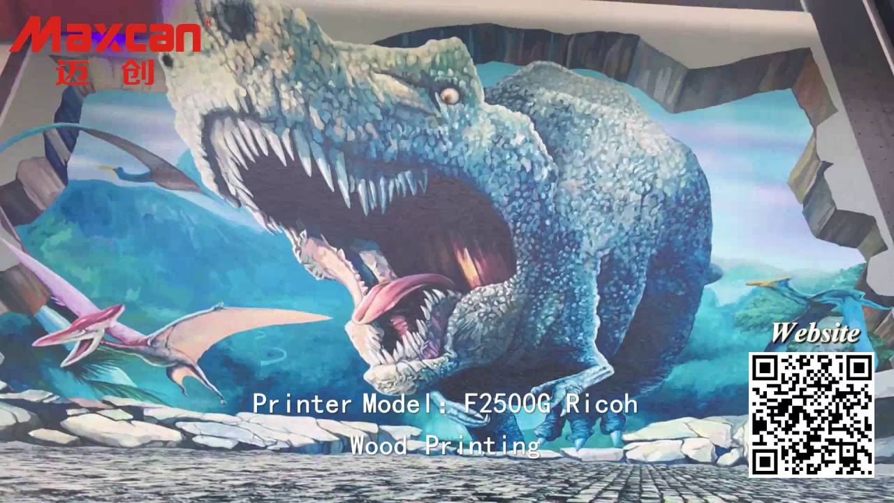 Maxcan wood printing machine, Ricoh industrial head wood inkjet printer