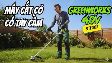 Máy cắt cỏ Greenworks 40V có tay cầm