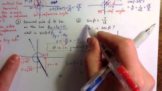 (2.4) Exact Trig Ratio Examples, Part 2