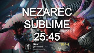 Pantheon: Nezarec Sublime in UNDER 26 minutes! (World Record)