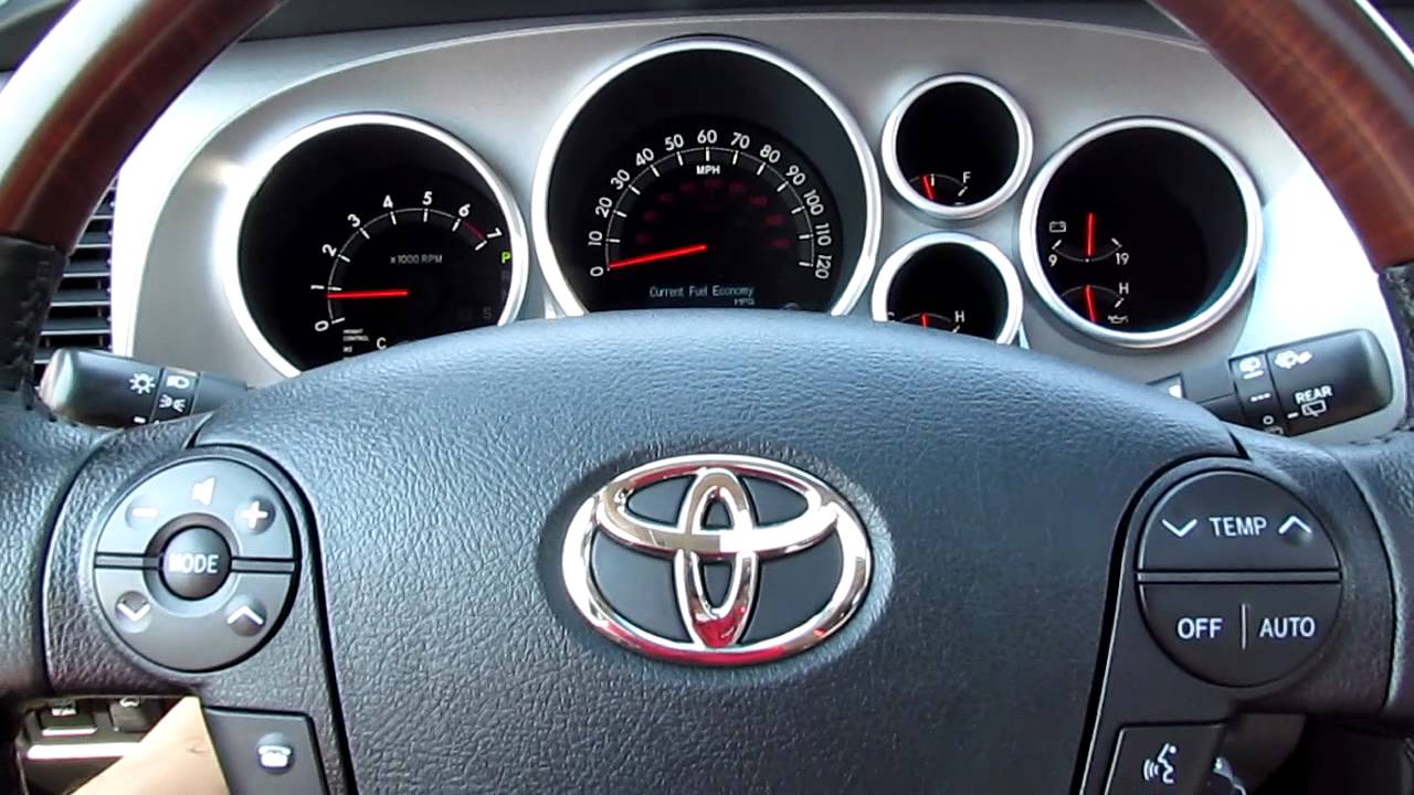 2012 Toyota Sequoia Platinum how to use automatic Telescoping steering