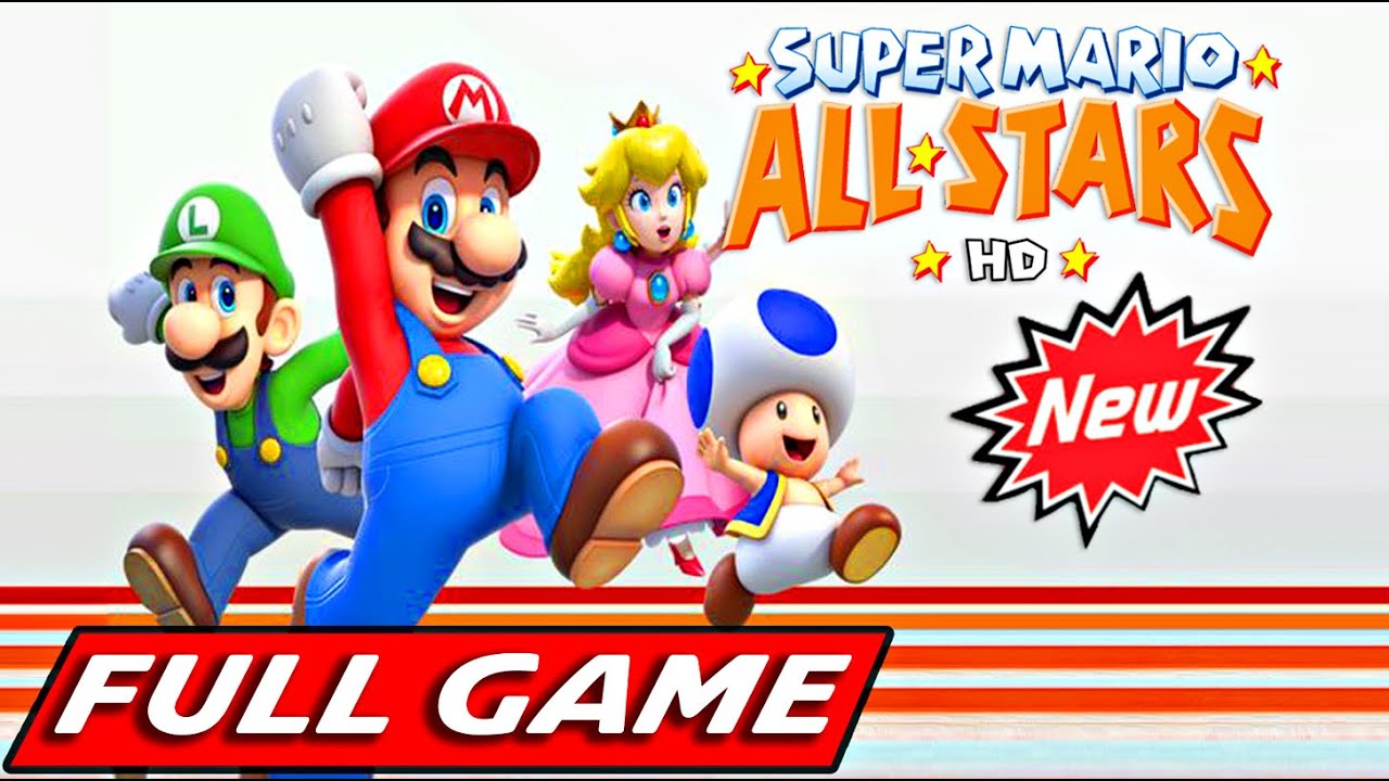 New Super Mario All Stars Hd Wii New Super Mario All-Stars HD - Full Game Walkthrough Gameplay (4K 60FPS
