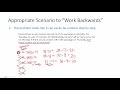 Working Backwards - Multiple Choice Problems