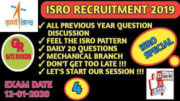 ISRO 2014 MECHANICAL SOLVED PAPER,  PDF IN DESCRIPTION BOX,  ISRO 2014 PAPER, PART-4, #GateRockers