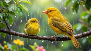 🌸💤Healing Nature Sounds – Rain and Bird Song to Heal the Heart, Refresh the Soul and Improve Memory