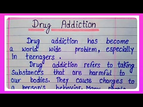 Write An Essay On Drug Addiction In English l Essay On Drug Abusing l Essay Writing l Drug Addiction