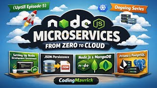 🔴 Node.js Microservices From Zero to Cloud | Episodes 1–5 (Prisma PostgreSQL Journey) | Live (E-73)