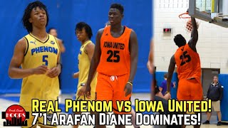 Real Phenom Takes On 7'1 Arafan Diane And Iowa United! Full Highlights!