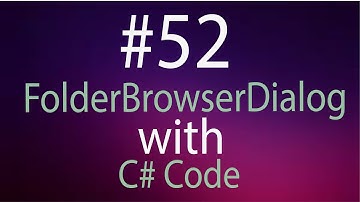 FolderBrowserDialog in C# Urdu Tutorial