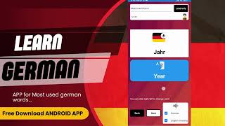 Android APP for Most used German words | Learn German App screenshot 1