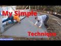 DIY Concrete Patio Slab Pour & Finish (How we pour and broom finish concrete)