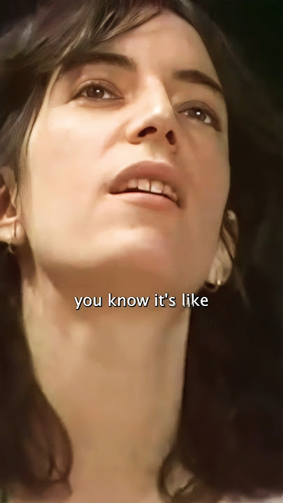 Patti Smith with some thoughts. Do you agree? #interview #rockmusician