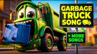 Huck Is Coming Garbage Truck Song Train, Bus Tractor Songs