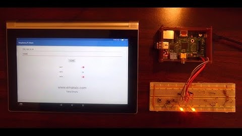 IOT with Raspberry PI and Android ( control LEDs remotely )
