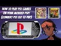 How To Play PS1 Games On Your Modded PSP! 