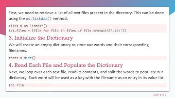 Building a Dictionary of Words from Multiple Text Files in Python