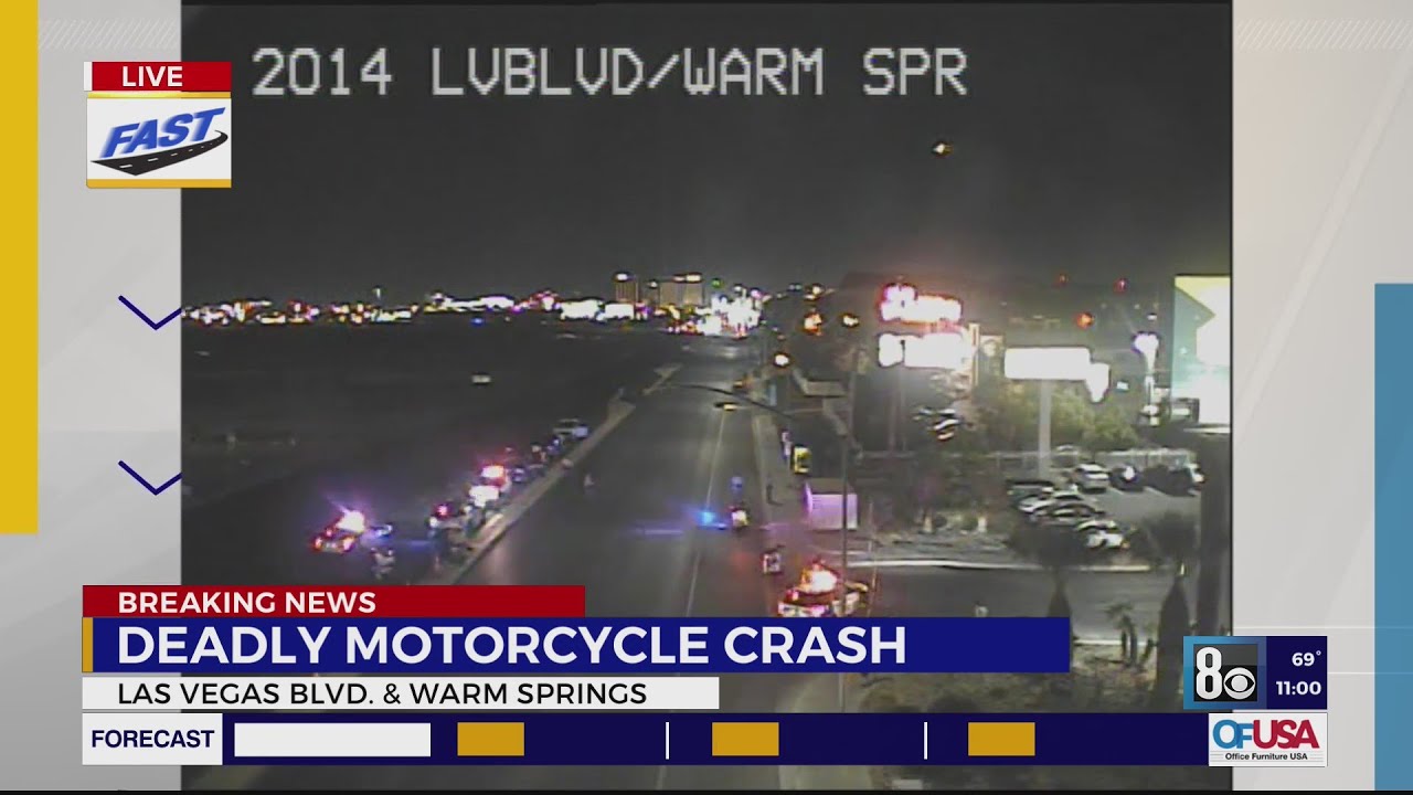 Motorcyclist dead after Wednesday night crash in south Las Vegas valley ...