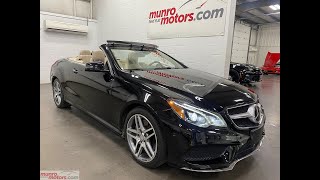2017 Mercedes-Benz SOLD SOLD SOLD E-Class Cabriolet E 400 RWD DistronicCarPlayAirScarf with 34k kms!