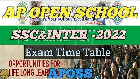 Ap open 10th&inter-2022 exam schedule/open ssc&inter exam time table/aposs exam details