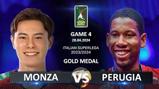 Gold Medal Matches of Italian Volleyball SuperLega 2023/2024 | Monza vs Perugia