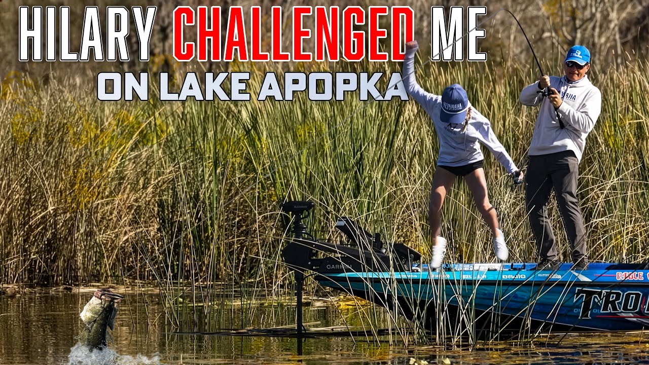 Things get out of hand QUICKLY on Lake Apoka! Hilary Martin vs. Scott Martin Bass Challenge