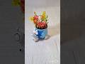 DIY #flower pot clay art#claycraft #miniscootyflowerpot#shortsviral