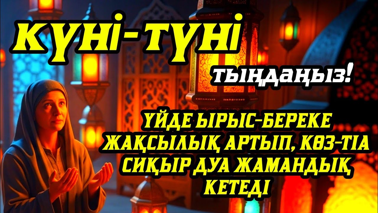 Үйде ырыс-береке жақсылық орнайды, көз-тіл жамандық сиқыр кетеді💯 күмән жоқ☝️