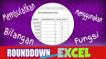Menggunakan Fungsi ROUNDDOWN Excel