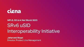 SRv6 uSID Interoperability Initiative