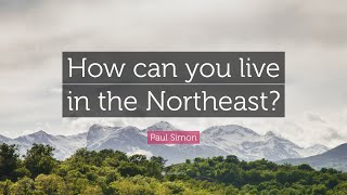 How Can You Live In The Northeast? - Paul Simon Cover By Ken Mercer