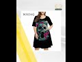 Skull Flower Print Party Dresses Women Short Sleeve