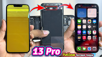 iPhone 13 Pro Yellow Screen ISSUE Fix Old LCD Without Replace New Screen How To Fix Screen 13 Pro