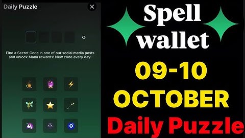 Spell wallet puzzle today 09 & 10 October | spell wallet daily puzzle | #spellwallet #combo |