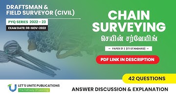 TNPSC | CHAIN SURVEYING (Q.42) - Previous year Questions | Answer Discussion | Let