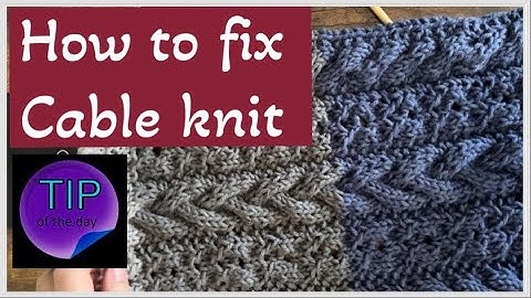 Quick Cable fix without frogging #cautiouslycute #cableknitting #tips #knitting #howtoknit #tips
