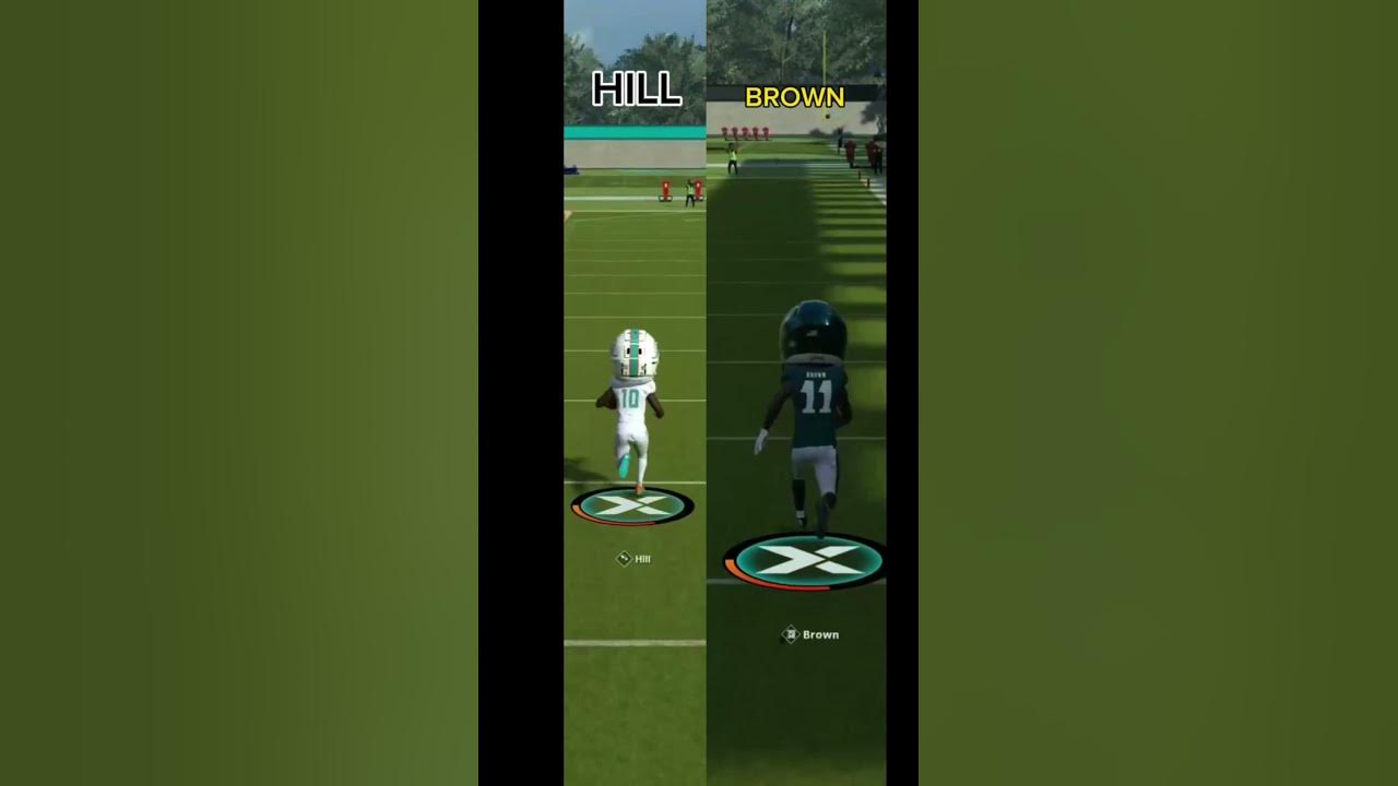 TYREEK HILL vs AJ BROWN gameplay YouTube