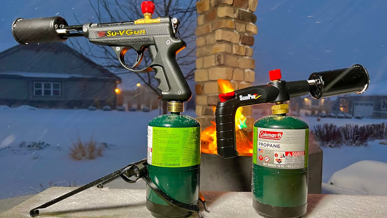 GrillBlazer Grill Gun and Su-V Gun FLAMETHROWER Review! 