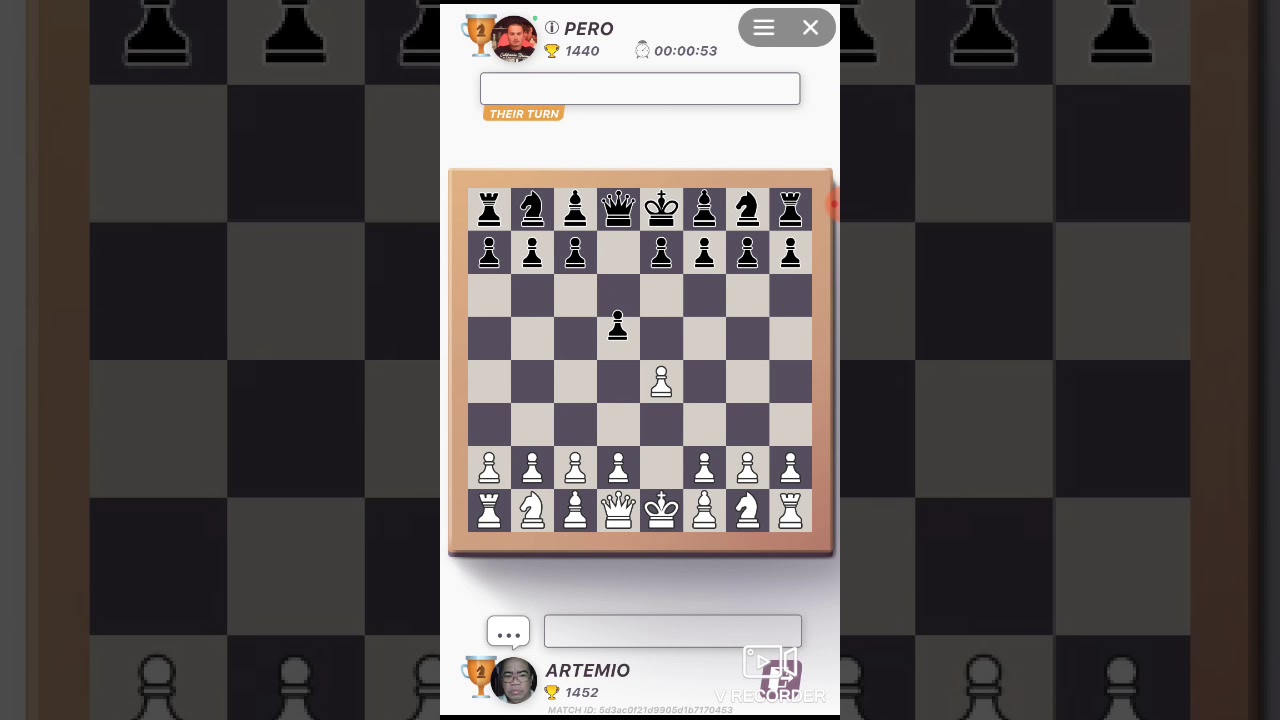 Chess tournament in messenger facebook.